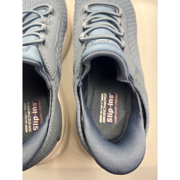 Skechers BOBS Sport‎ Allegiance Slip Ins Womens Blue Memory Foam Sneakers Size 6 - Picture 7 of 8